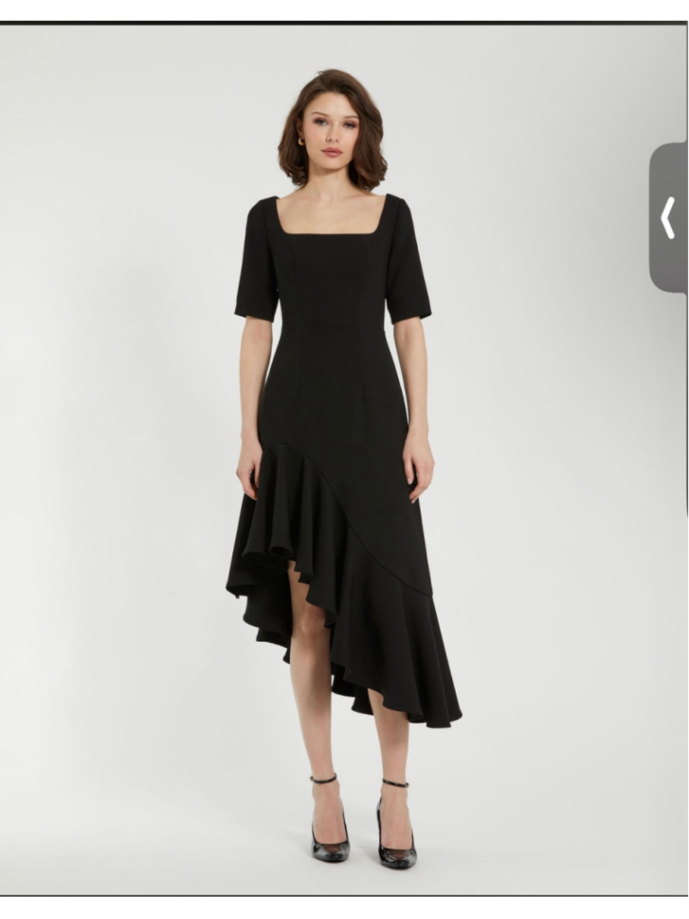 Women's Mac Duggal Black High Low Dress Size 4